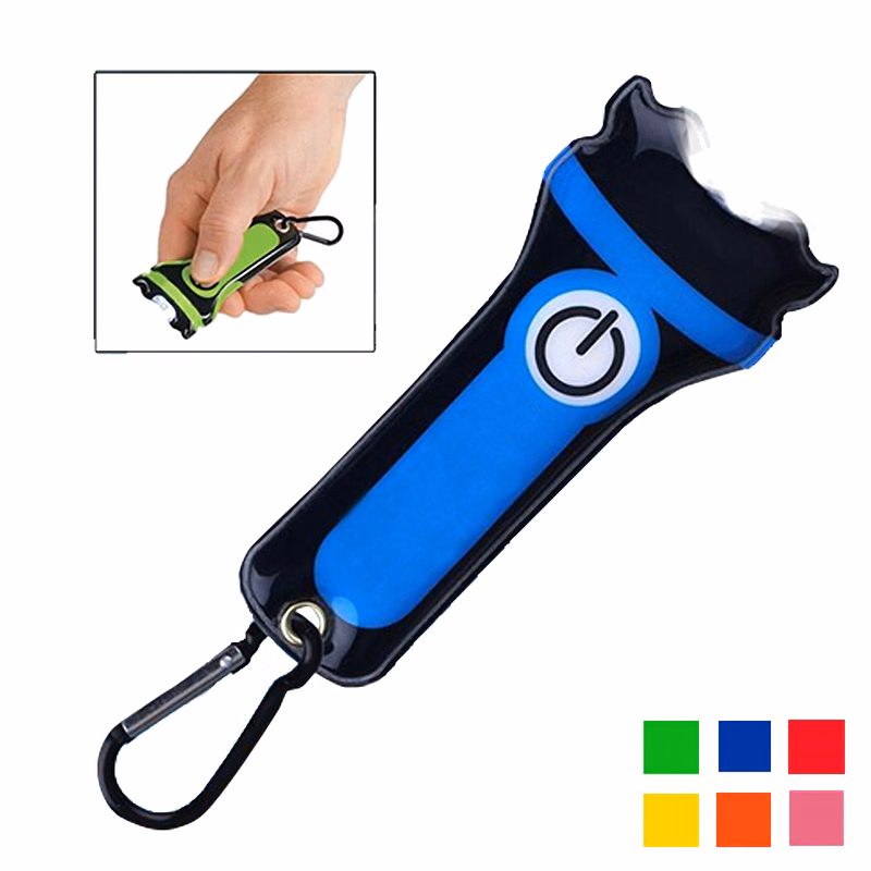 Carabiner Clip PVC Flashlight