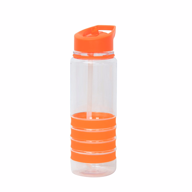 24oz. Fitness Plastic Water Bottle with Sip Straw