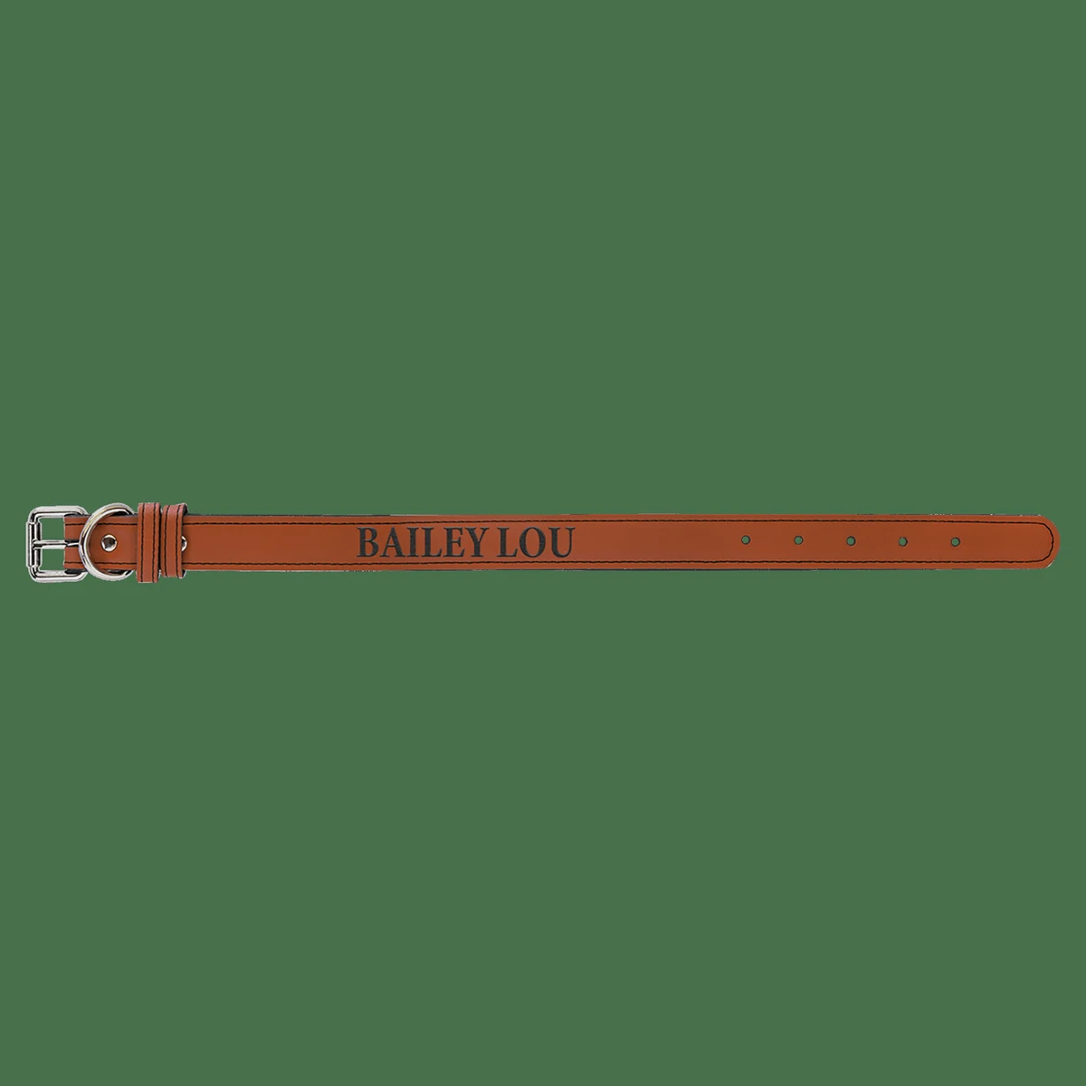 15" x 3/4" Rawhide Leatherette Dog Collar 1