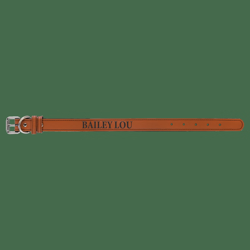 15" x 3/4" Rawhide Leatherette Dog Collar