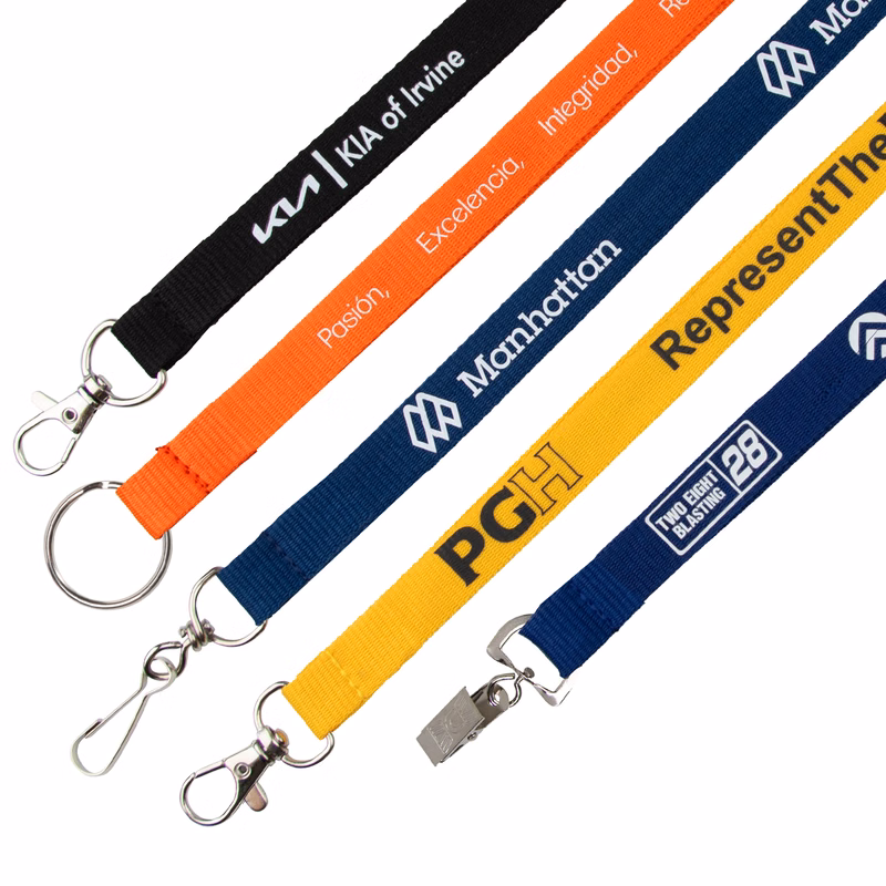 5/8" Flat Polyester Lanyard - 3 Day Rush Production
