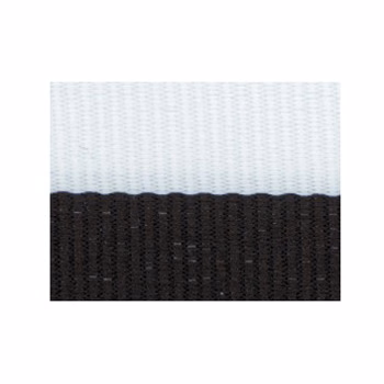 Black/White "V" Neck Ribbon with Clip, 7/8" wide