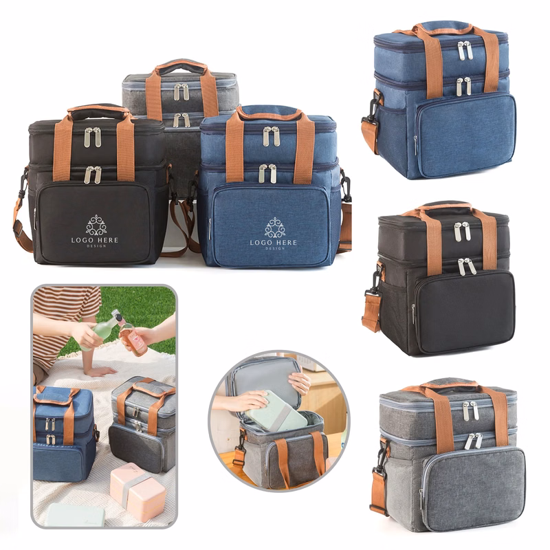 Double-Layer Insulated Oxford Lunch Tote
