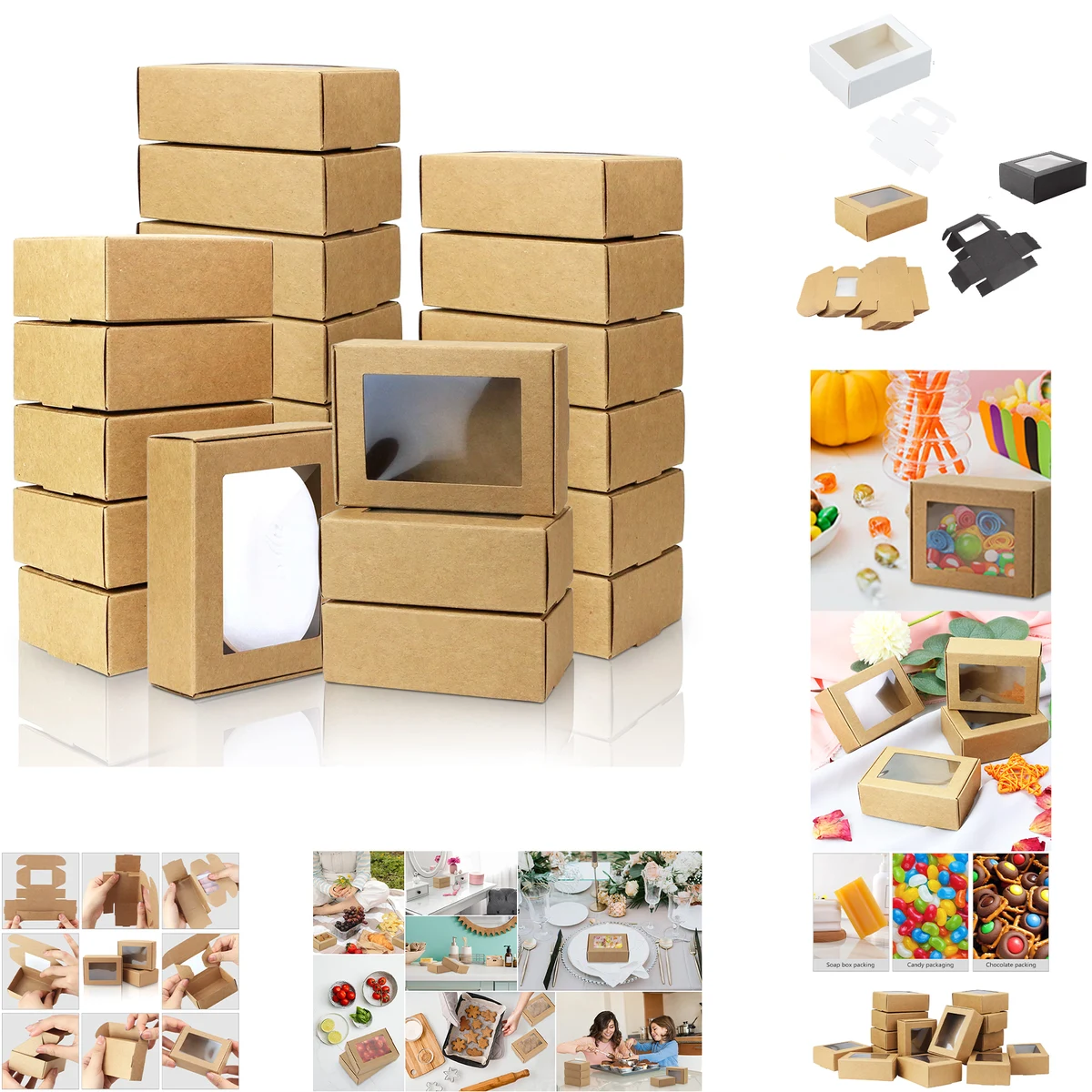 Small Rectangle Kraft Paper Boxes 1