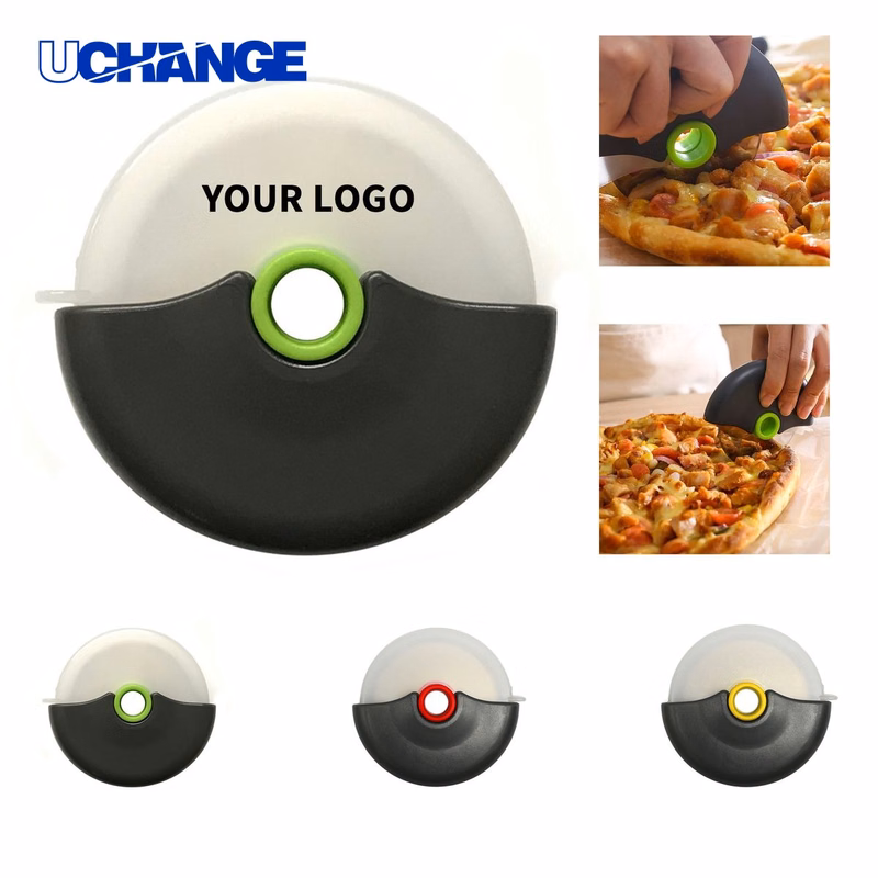 Stainless Steel Pizza Wheel Cutter Tool with Safety Cover