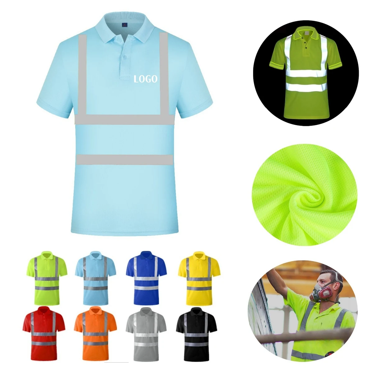 High Reflective Safety Polo T Shirt 1