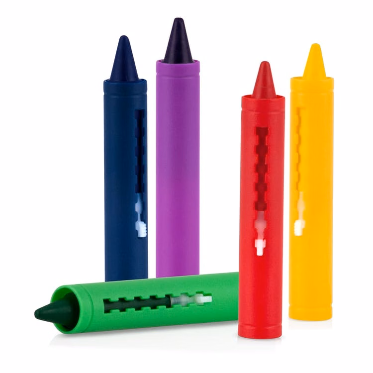 Nuby Roll Up Bath Time Crayon Sets - 5 Colors