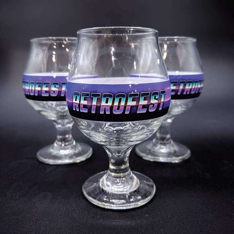 16 oz. Belgian Tulip Beer Glass - Digital Full Color Printed
