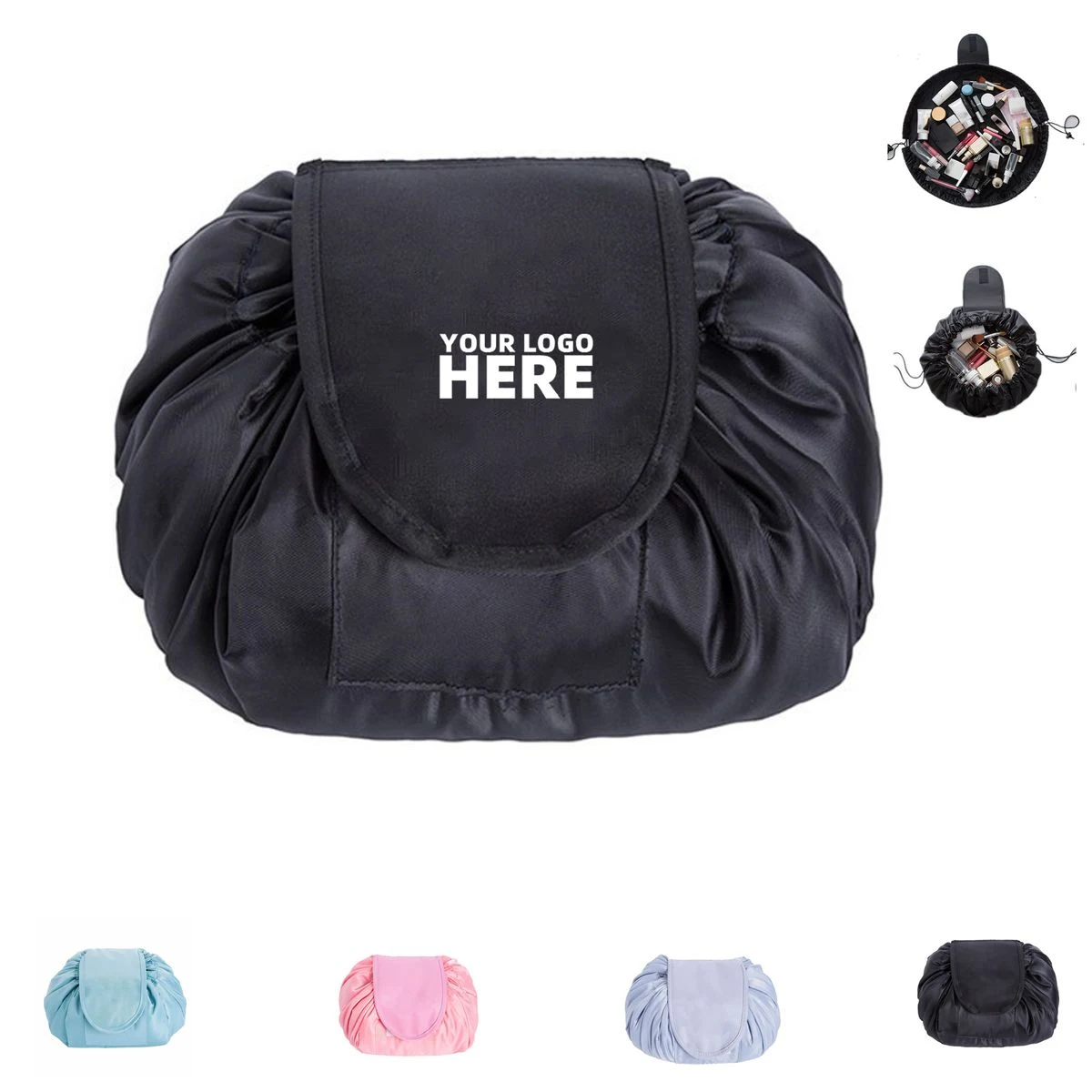 Drawstring Cosmetic Makeup Bag Organizer 1
