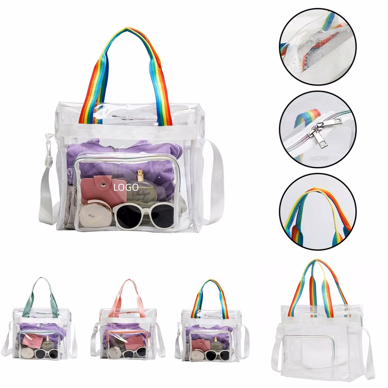 Large Clear Stadium Approved Beach Tote Bag