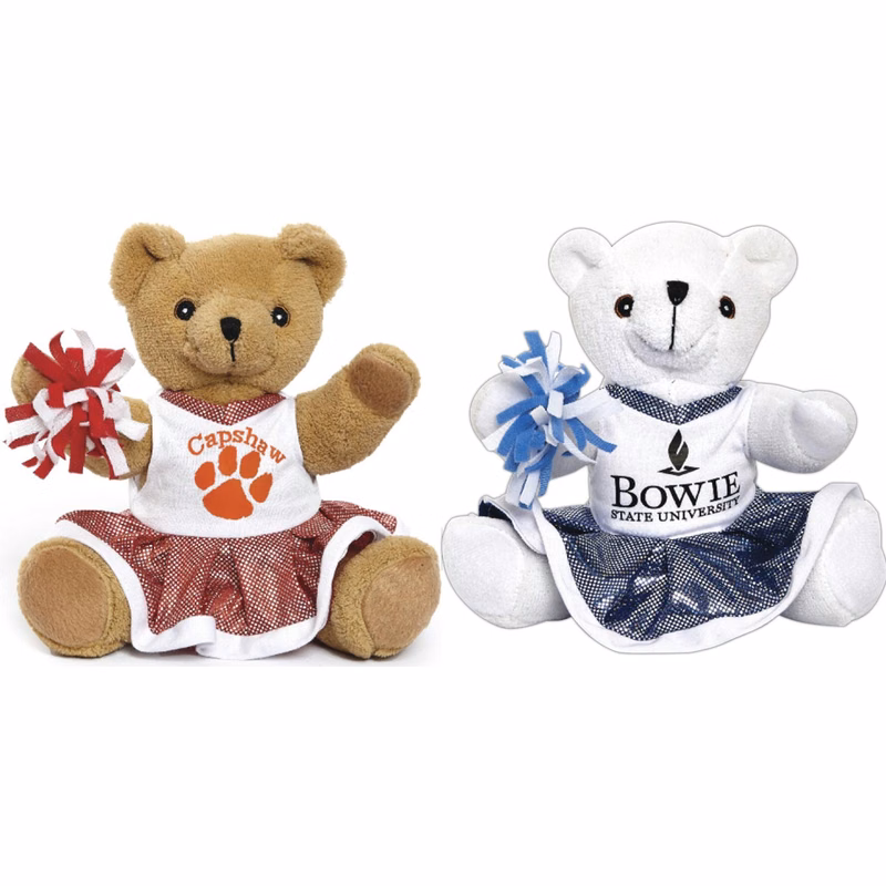10" Blue Cheerleader Bear