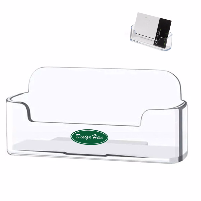 Clear Plastic Desktop Business Card Holder