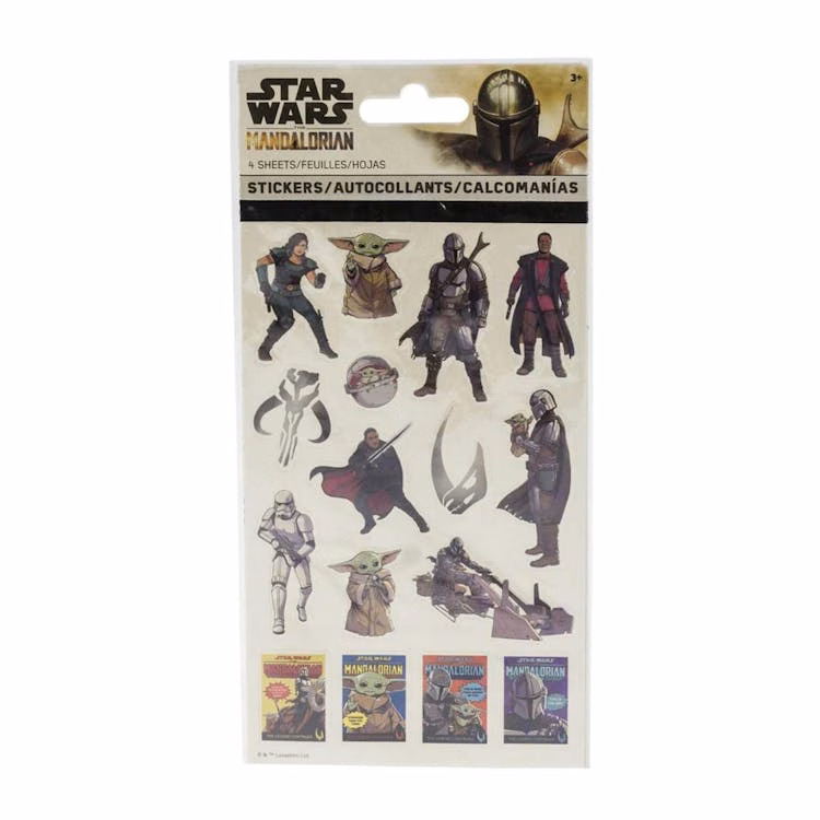 Star Wars The Mandalorian Stickers - Assorted 4 Sheet