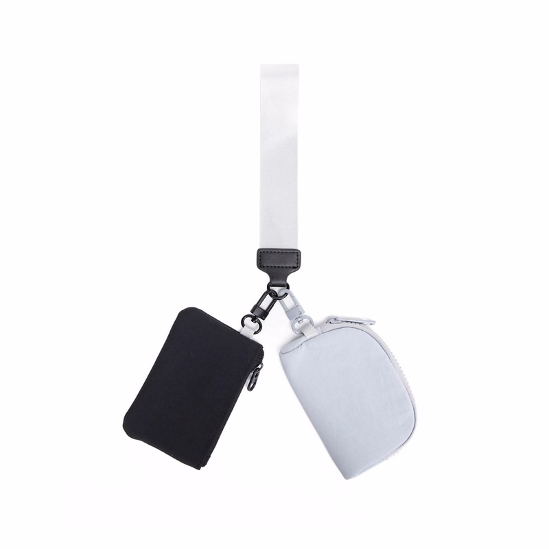Dual Pouch Wristlet Wallets