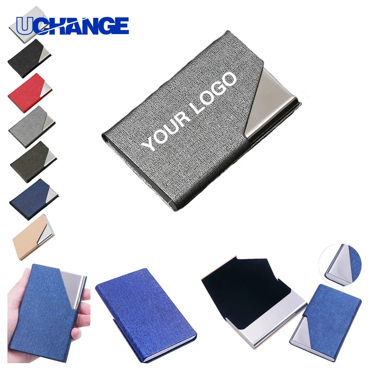 PU Card Holder Case with Magnetic Lid 1