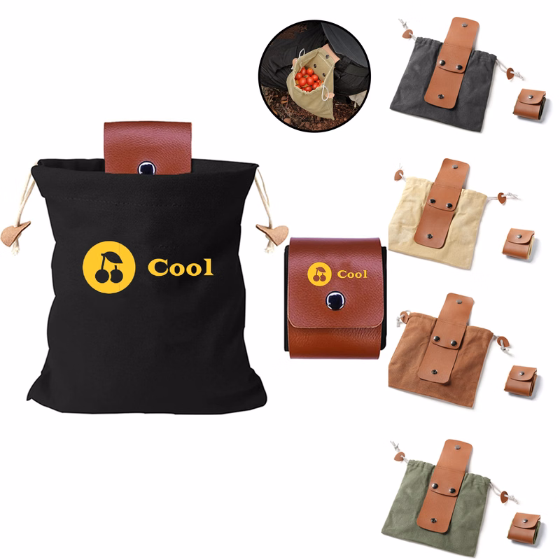 Foldable outdoor bag for gathering and storing mushrooms