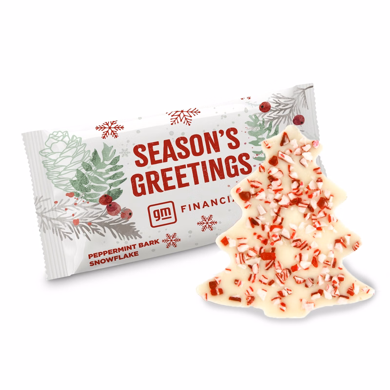 1/2 oz. Wrapped Peppermint Bark Shapes