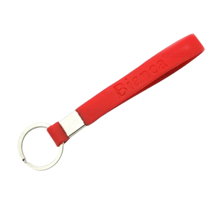 10.5" Debossed Silicone Key Tag 1
