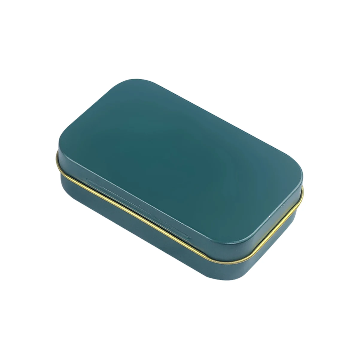 Tinplate Rectangular Hinged Storage Box With Lid 1