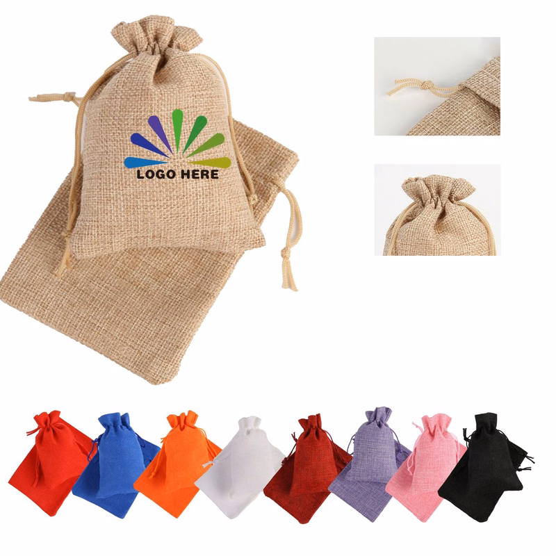 Burlap Drawstring Gift Bag