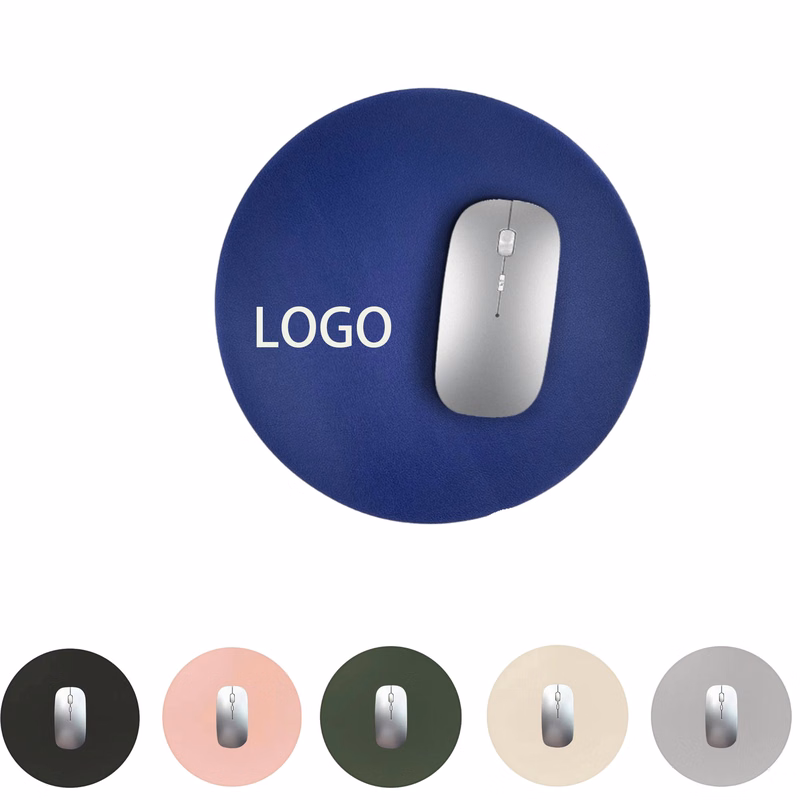 Round Leather Mouse Pad