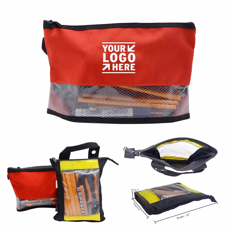 Small Tool Zipper Pouch Durable Storage Organizer Tote Bag