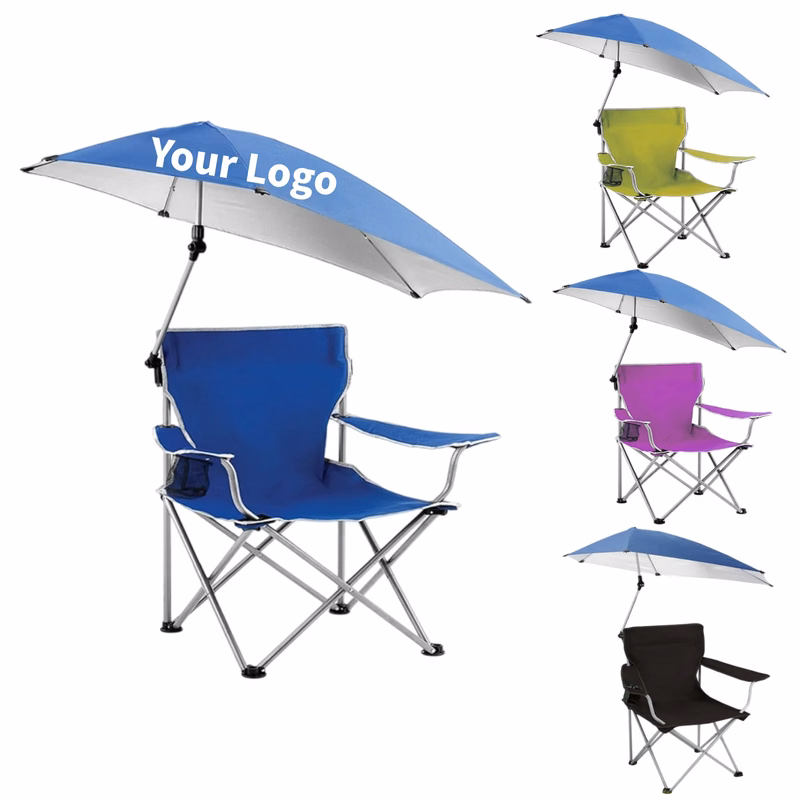 Portable Foldable Umbrella Camping Chair for Outdoor