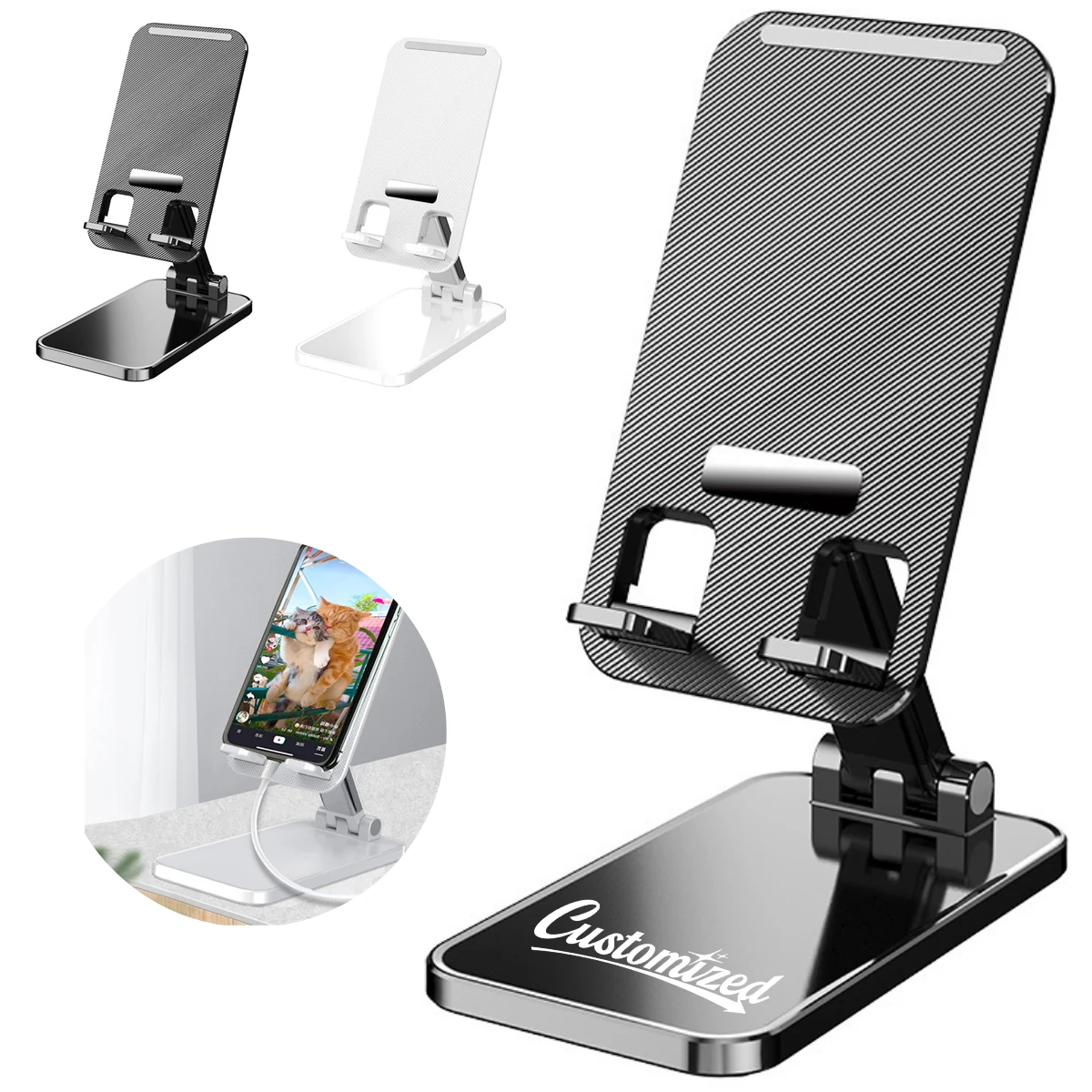 Adjustable Foldable Phone Stand for Desk Use Holder 1