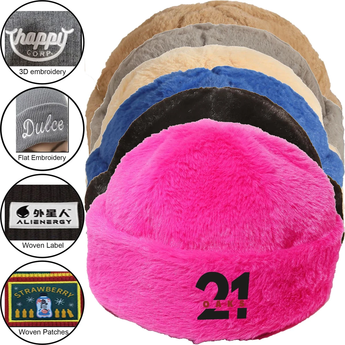 Premium Polyester Adjustable Plush hat 1