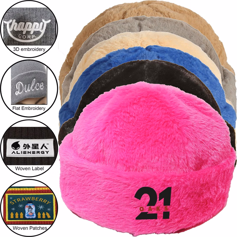 Premium Polyester Adjustable Plush hat