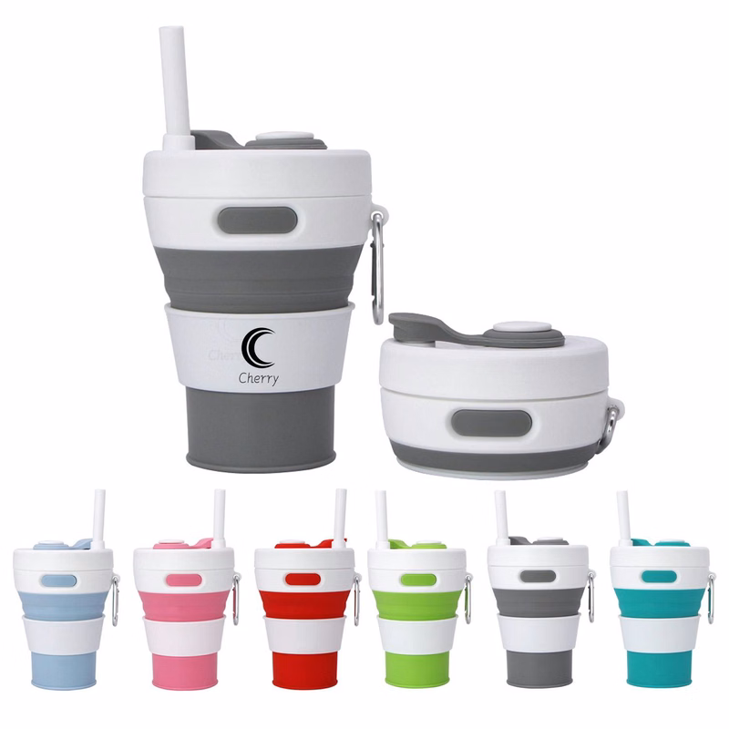 15Oz Collapsible Portable Silicone Water Bottle