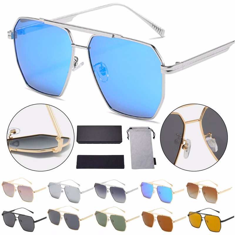 Retro Oversized Square Polarized Sunglasses