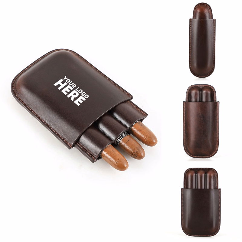 Cigar Humidor Leather Case