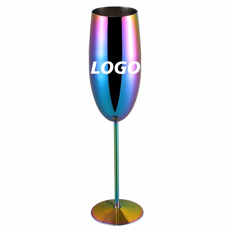 Custom 8.5 oz Stainless Steel Champagne Glasses