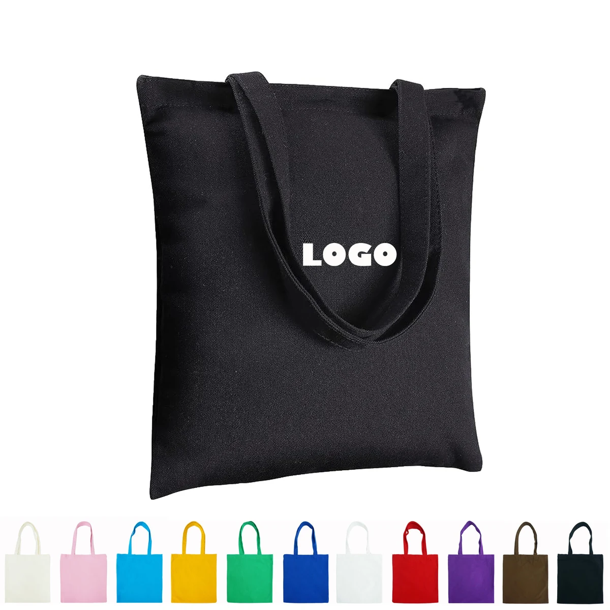 Canvas Grocery Cotton Shopping Tote Bag, custom tote bag with logo imprint 1