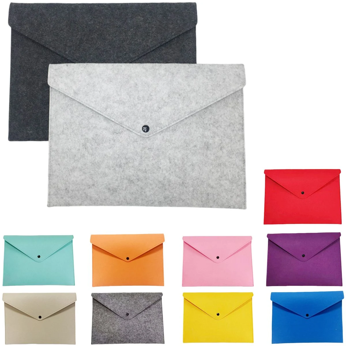 Durable Briefcase Portfolio Felt Document Sleeve File Folder 1