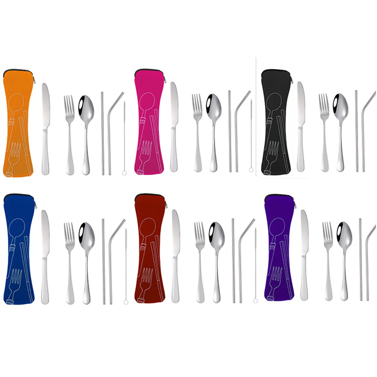 Portable Stainless Set With Neoprene Case 1