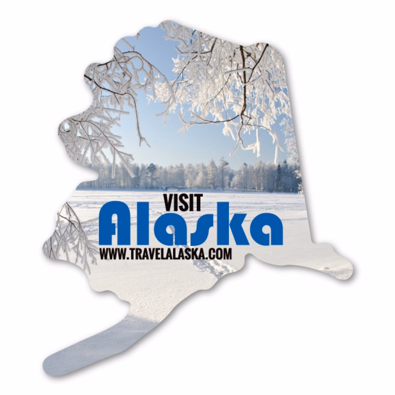 Alaska Magnet - 3.75" x 4.3" - 20 mil