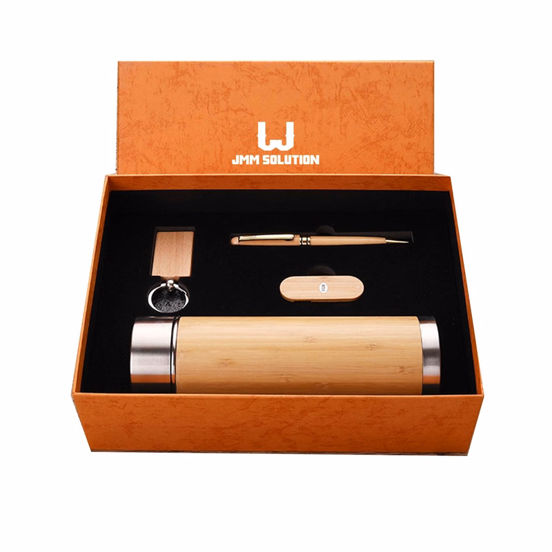 Bamboo Intelligent Insulated Cup Gift Set