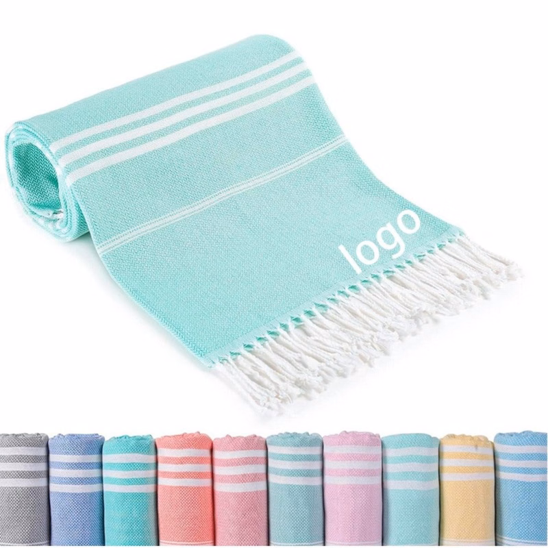 Cotton Polyester Quick Dry Beach Towel Oversized Sand Blanket