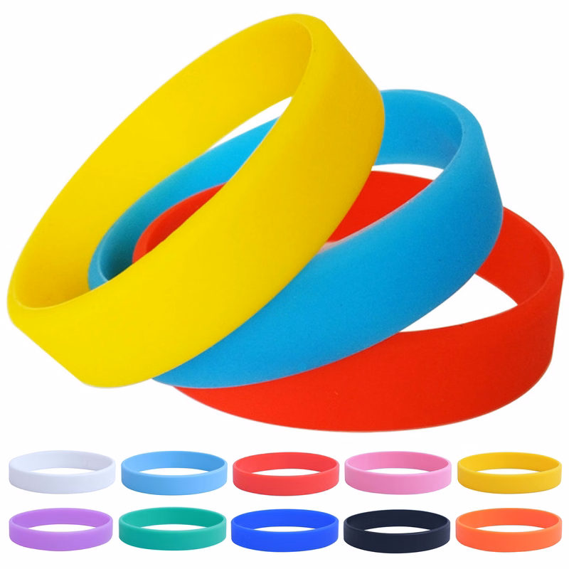 Slim Silicone Slap Bracelets Wristbands