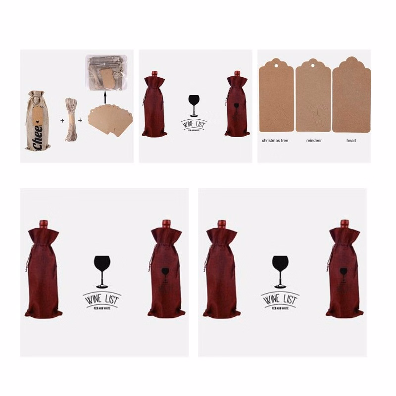 12 pcs Gift Covers Sets For Wine Bottle
