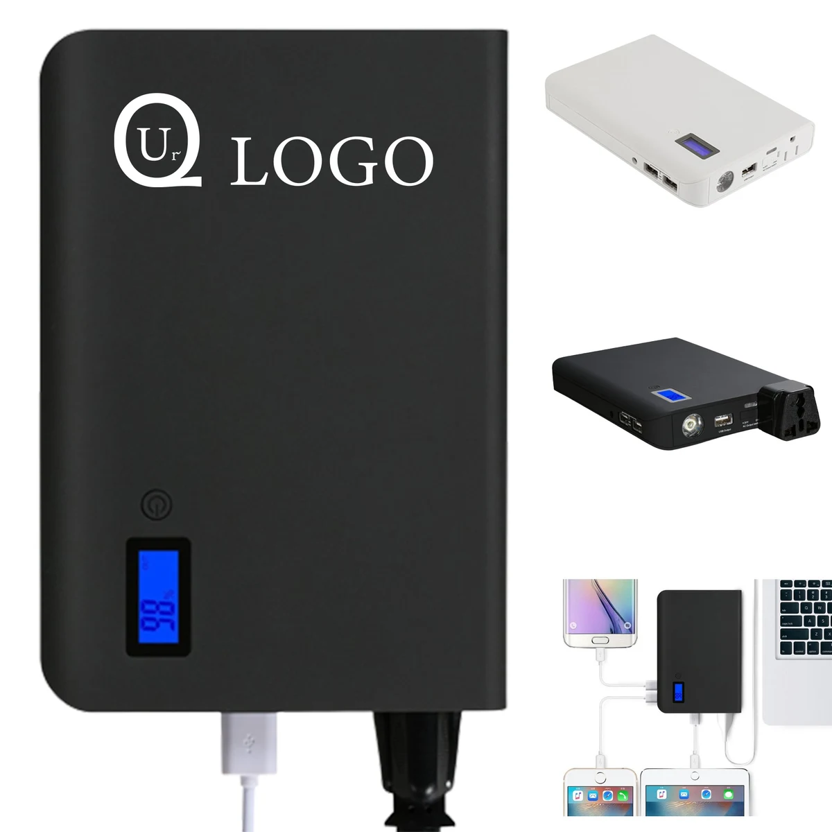 Wireless Power Bank Flashlights W/ Ac Interface 1