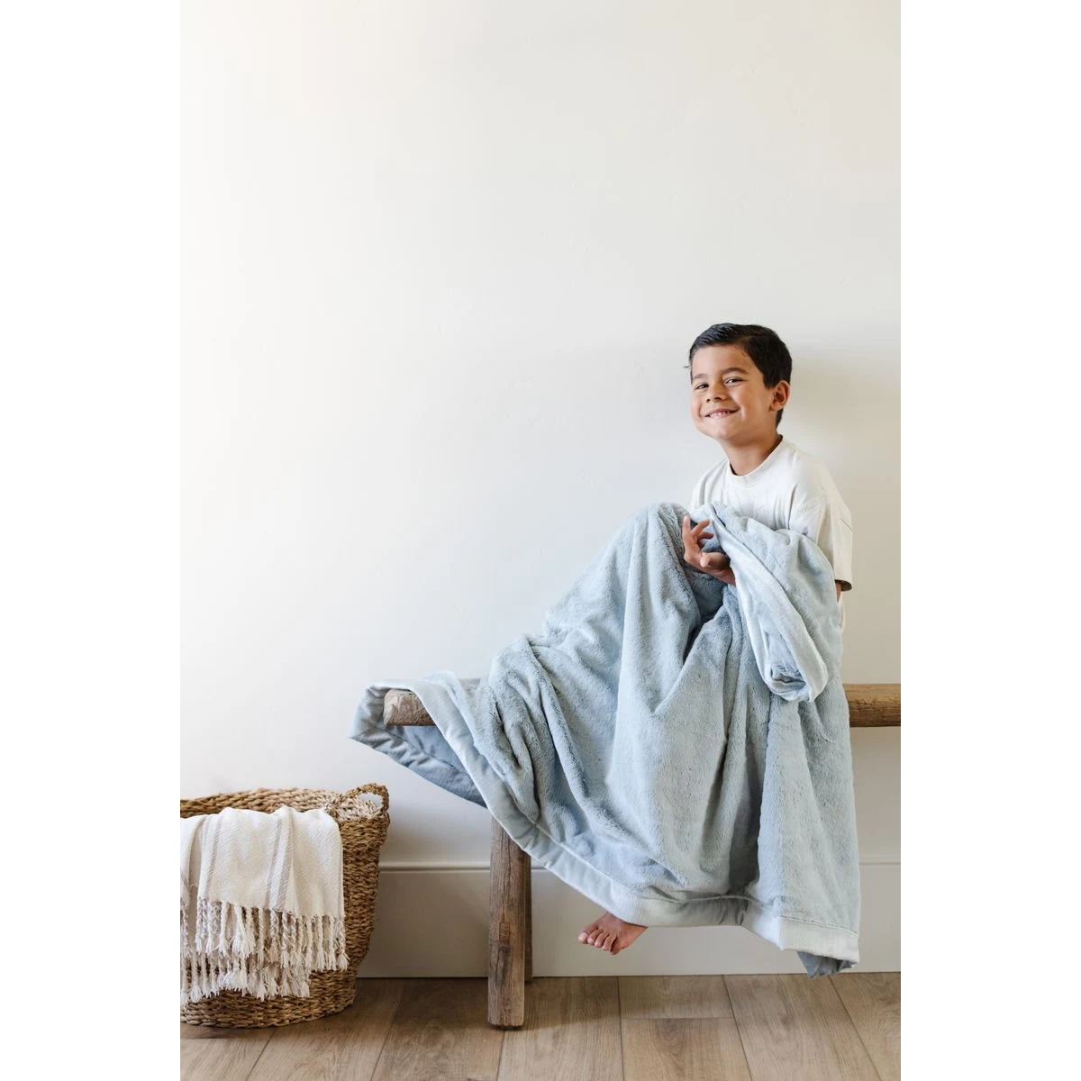 Lush Chambray-Toddler Luxury Blanket (40x60) 1