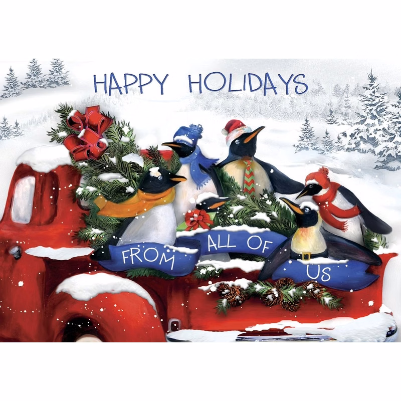 Penguin Posse Holiday Cards