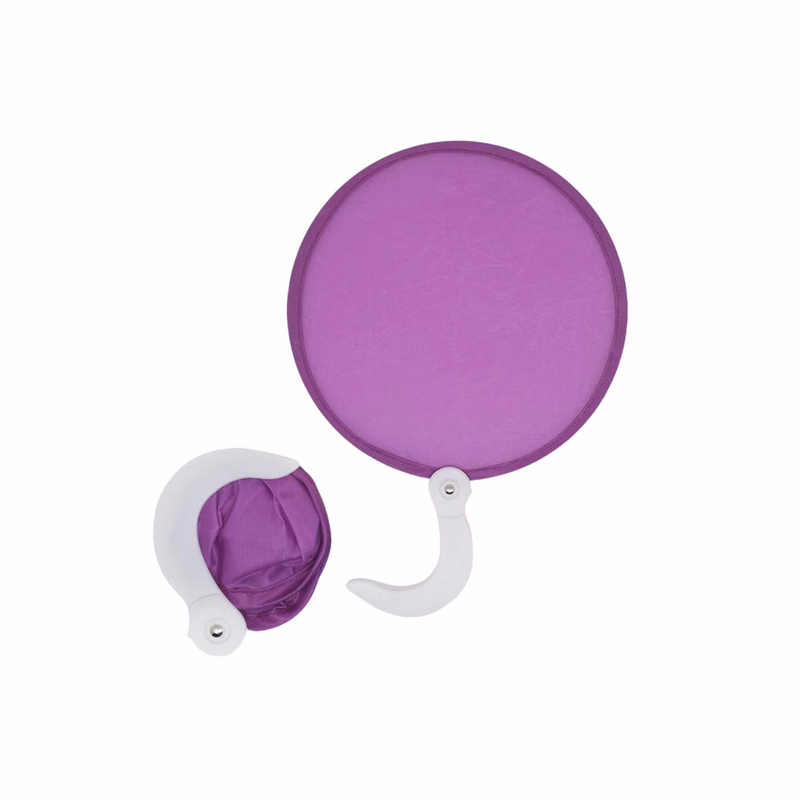 Poly Fabric Foldable Hand Fan Disc