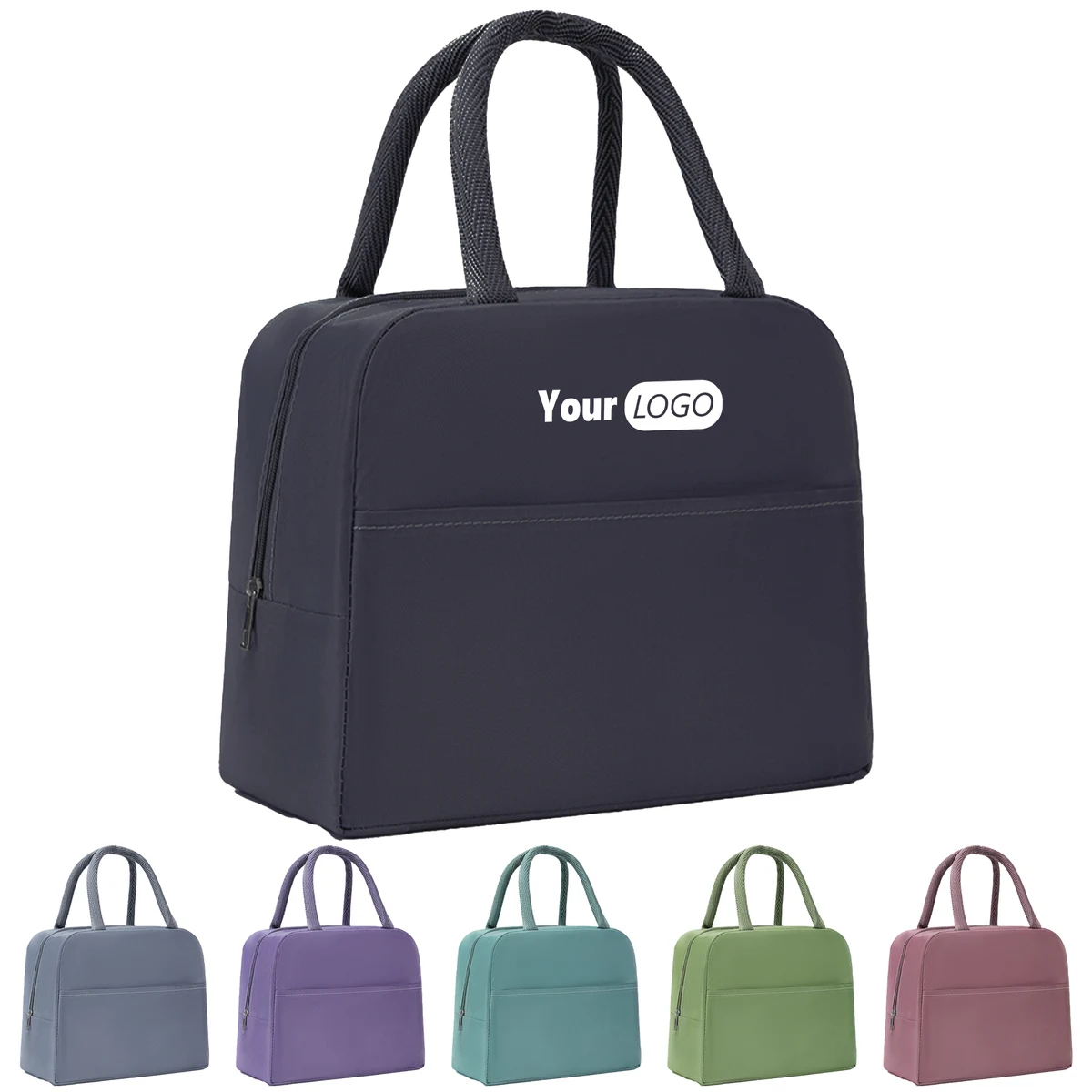Oxford Solid Color Custom Lunch Bag 1