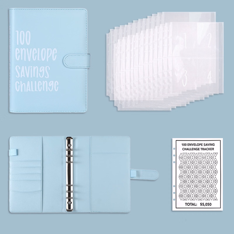 100 Envelopes Money A5 Saving Challenge Binder