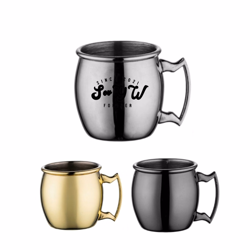 Metallic Moscow Mule Style Drinking Mug