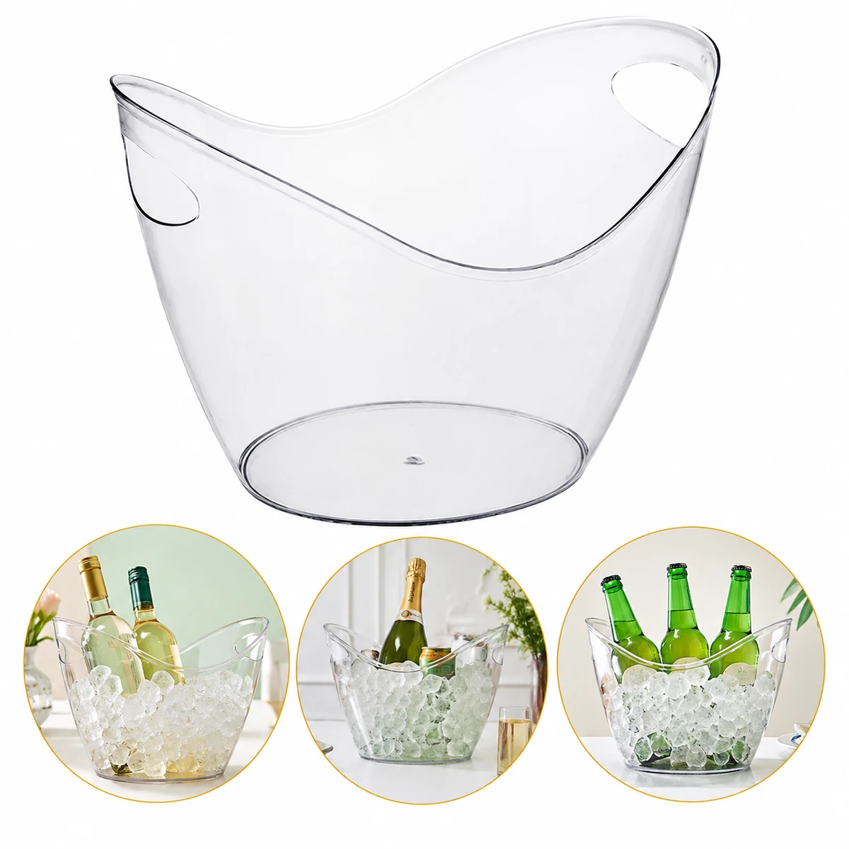 120-Ounce Clear Plastic Beverage Tub For Events 1